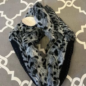 Leopard Print Slipper Booties